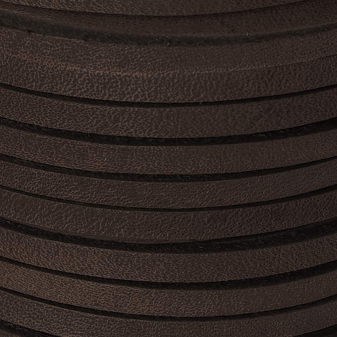 12 Packs: 2ct. (24 total) 3.1mm Dark Brown Square Leather Cord by Bead Landing™